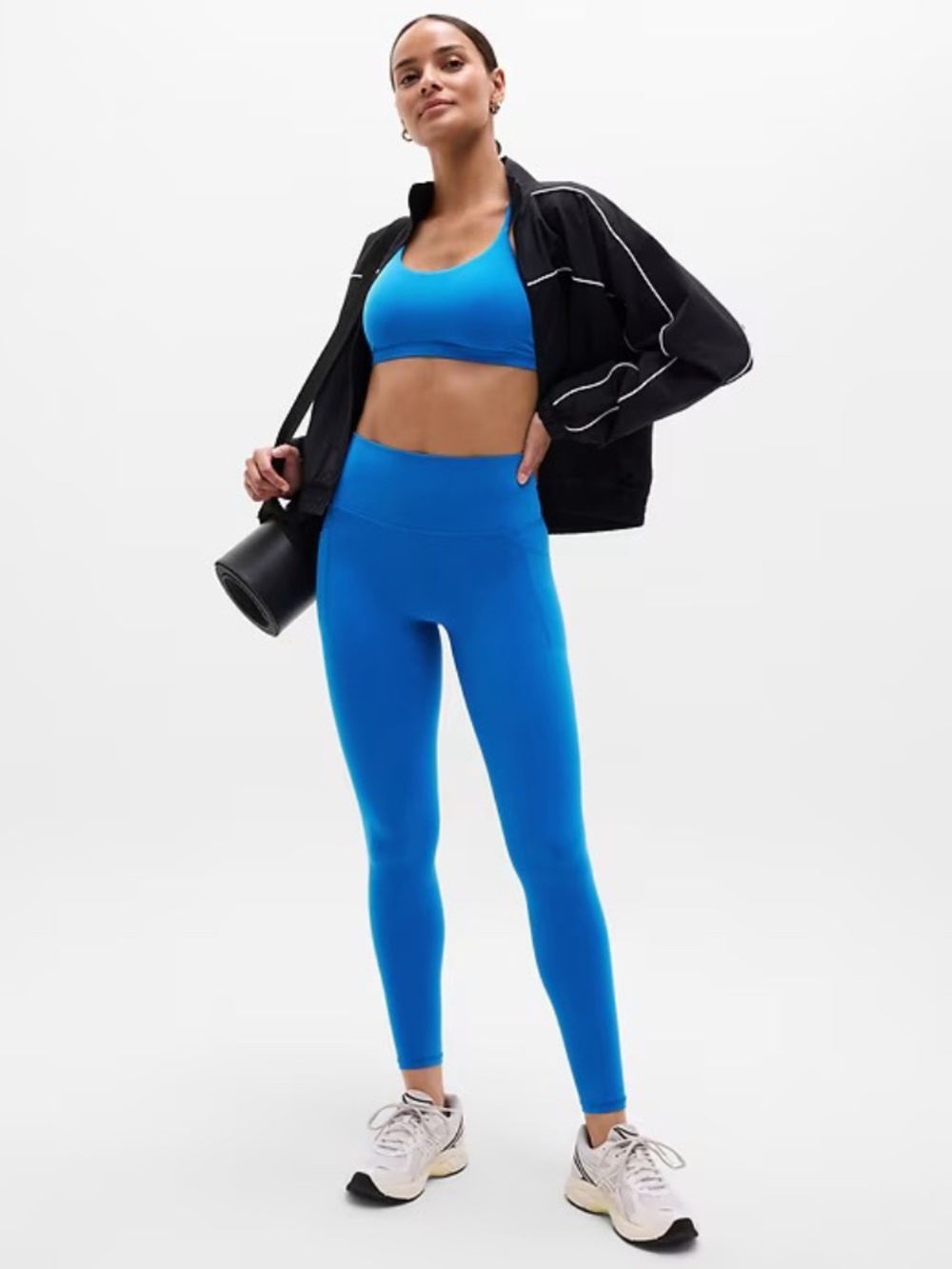 Athleta NWT Salutation Stash High Rise Leggings in Breaker Blue | Size Medium